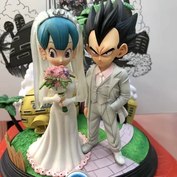 Anime Envolvente Dragon Ball Gk Casamento Casamento Vegeta e Bouma Troncos de Bulma Modelo de Ornamentos feitos à Mão Paisagem Presentes