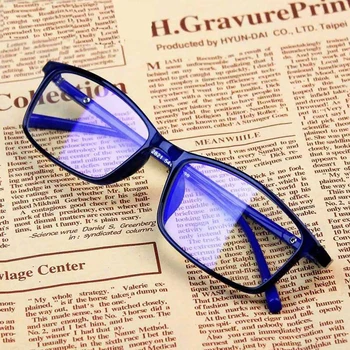 Anti Luz Óculos Ray Azul De Moda Anti Azul Fadiga Proteção De Bloqueio De Óculos De Olho Praça De Radiação Computador 2021 Novo