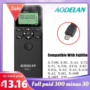 AODELAN TRS-F6 LCD Timer Controle Remoto do Obturador para Fujifilm X-T100, X-H1, X-A5, X-PRO2, X-T2, X T1, X-T20, XT10, X-E3