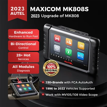 Autel MaxiCOM MK808S Ferramentas de Diagnóstico Profissional Scanner OBD2 OE-nível de Automotivo Bi-Direcional Scanner Atualizados de MK808