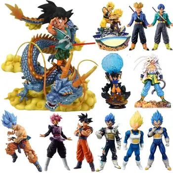 Bandai Dragon Ball Série de Anime Figura GK mais Forte No Universo Vegeta Adeus Goku, Freeza Figura de Ação Troncos Modelo de Brinquedo
