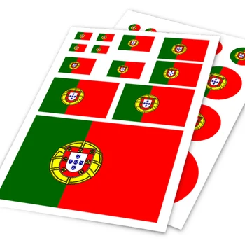 Bandeira De Portugal Auto Carro Moto Logotipo Decalque Conjunto De Adesivo Raspar Capa Ipad Notebook Laptop Útil Estilo Carro