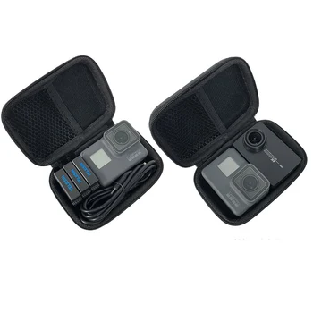 Bolsa Mini Portátil à prova de Choque caixa de Armazenamento Compacto, à prova d'água Para Gopro Hero 10 9 8 7 6 5 4 SJCAM Yi 4K MIJIA Câmera, Ação