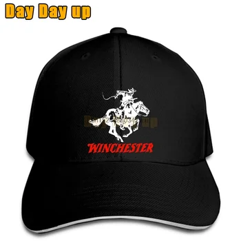Boné de beisebol de Nova Winchester Pistolas Riffle Armas de fogo Logotipo Homens s Cinza snapback chapéu de Pico