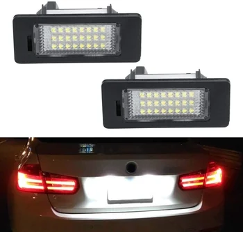 Carro DIODO emissor de Luz da Placa de Licença para BMW E30 E34 E36 E39 E46 E53 E60 E70 E71, E90 E92 E93 X1 X3 X5 Número Lâmpada luz Directa Montagem