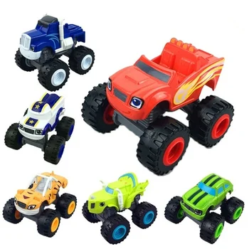 Cartoon Anime Blaze e o Monstro Máquinas de Veículos Automóveis Brinquedos Piloto de Carros, Caminhões Figuras de Ação para Crianças, Presentes de Natal