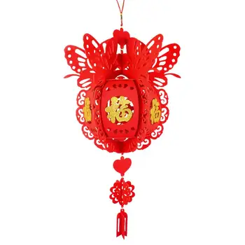 Chinês Vermelho Lanternas De Suspensão De Decoração Para O Ano Novo Chinês Festival Da Primavera Chinês Casamento Bênção Casa Lampião Ornamentos