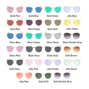 Clássico Óculos Redondos Mulher Moda Feminino Popular De Óculos De Sol Ao Ar Livre Viajando Estilo De Metal Pequena Armação De Oculos De Sol 5