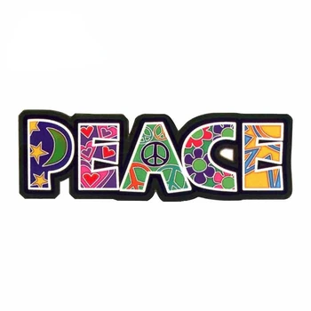Colorido Palavra de Paz - Translúcido Quadrinhos Decalque Personalidade de Adesivos de Vinil Adequado para VAN Decoração