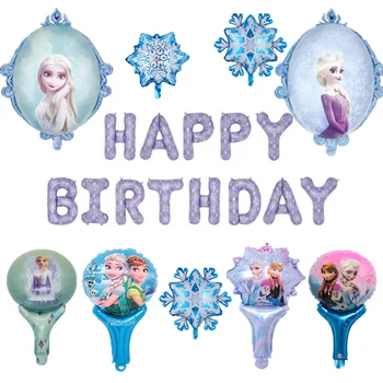 Congelados De Aniversário, Balões De Festa De Aniversário, Decorações Bonito Papel De Alumínio, Balões De Festas Elsa Anna Ar Balões Infláveis