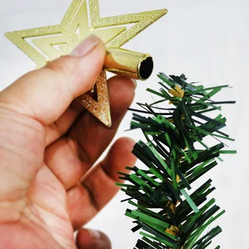 Decoração Navidad 1pc 20 15 10 cm da Árvore de Natal da Estrela Xma fontes de Decoração de Natal para Casa a Festa de Ano Novo Dons Ornamentos