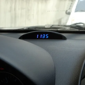 Digital do diodo emissor de Carro, Relógio do Automóvel do Relógio Eletrônico de 12V do Carro Voltmete