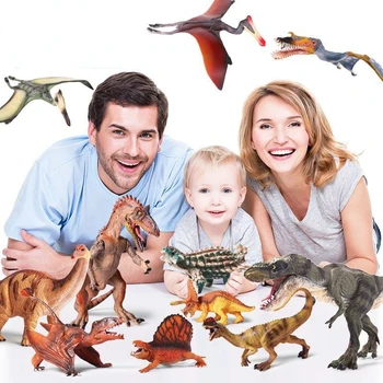Dinossauro Figuras para Meninos Realista de Dinossauros de Brinquedos para Crianças de 3-5 Dinossauro Bolo Toppers Decoração de Mini-Figuras de Dinossauros