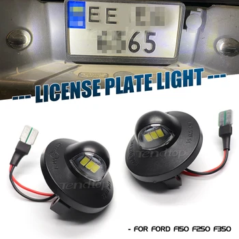 DIODO emissor de Luz da Placa de Licença Para a Ford F150 F250 F350 F450 F550 Bronco Ranger Raptor Explorer Lincoln Luzes da Placa de Licença Auto Lâmpada