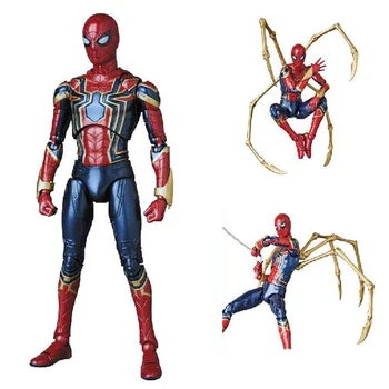 Disney Ferro Homem Aranha Figura de Ação Brinquedos, Os Vingadores Infinito de Guerra Peter Parker Herói Estatueta Ornamentos Modelo de Presente para as Crianças 3