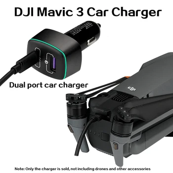 DJI Mavic 3 Adaptador de Carregador de Carro para Mavic Mini 2 Controle Remoto 100W Bateria Carregador com Porta USB Carregador Drone Acessórios