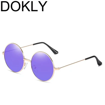 Dokly Marca Polarizada Mulheres de Óculos de sol Cor Roxa Lnes reflexo Revestimento de Espelho UV400 Designer de Óculos de Sol Oculos De Óculos