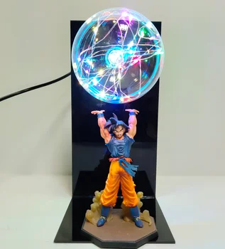 Dragon Ball Z Goku do Anime Figura de PVC Brinquedos Bulbo Luzes da Noite do Modelo DIY Presente Juguetes Decorador de Boneca GOKU Super Saiyajin Boneca de Presente