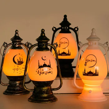 EID MUBARAK LEVOU Vento Luzes 2022 Ramadã Decorações para a Casa de Pônei Lanternas Lâmpada Ornamento Ramadan Karim Presentes Eid Al Adha Decoração
