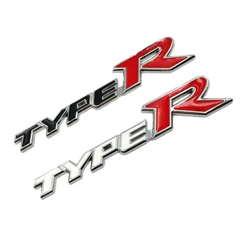 Estilo carro 3D Liga de Metal Tipo R Typer Adesivo Para Honda CIVIC Cidade CR-V XR-V HR-V, Acordo, AJUSTE de Jazz Fluxo Crider Greiz Spirior