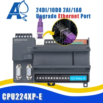 Ethernet CPU224XP-E CLP Controlador Lógico Programável 2AI 1AO Substituir Siemens 214-2BD23/2AD23 220V Para S7-200 RELÉ Transistor