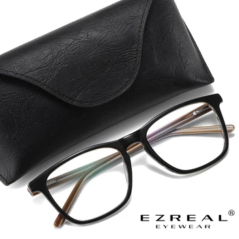 EZREAL de Qualidade Superior, do Quadro do Acetato de Johnny Depp Lemtosh Estilo de Óculos de Armação Vintage Rodada Marca de Design Anti Azul Óculos