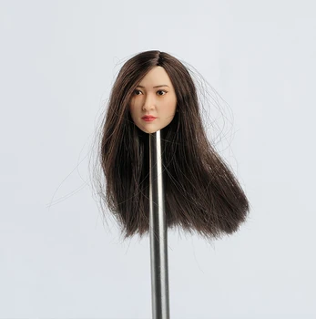GACTOYS 1/6 Asiático Beleza Feminina Head Sculpt de Transplante de Cabelo da Cabeça de Escultura de Ajuste do Modelo De 12