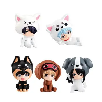 Gintama Animal Roupas Figura Gasha Okita Sougo Sakata Gintoki Pvc Brinquedo Modelo Feito à Mão Kawaii Anime Bonecas Brinquedos, Presentes para Crianças