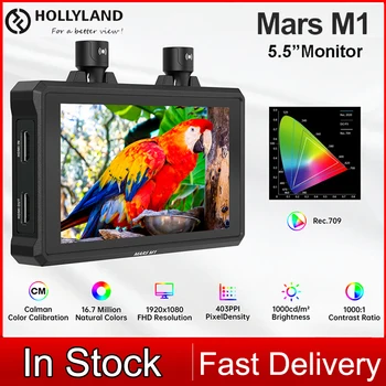 Hollyland Marte M1 5.5 polegadas, Câmera DSLR Monitor de Campo 1000nit 4K HDMI LCD do Toque de uma Transmissão de Vídeo sem Fios