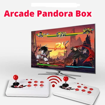 Jogos De Vídeo Retro Arcade Caixa De Pandora Console De Luta Duplo Vara Wireless Joystick Clássico Jogo De Arcade Caixa Para Tv 2 Suporte Ao Jogador