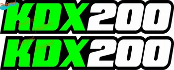 KDX200/220/250 braço oscilante Airbox Número da Placa de Decalques Adesivos Kdx 200 Dirtbike Gráficos