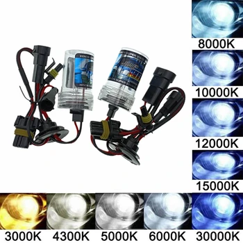 led xenon luzes H7 H1 H3 H11 9005 9006 880/881 35W 55W carro automático da lâmpada HID hb3 hb4 farol de 5000K e 4300K 6000K 8000K 10000K 12000