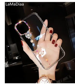 Luxo, Brilho Bling Diamante Do Cristal De Rocha Soft Phone Case Capa Para Samsung A10 A20 A21 A31 A22 A32 A50 A60 A80 A51 A52 A71 A81