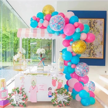 Macaron Arco-Íris Tema Balão Garland Arco Kit Sortido De Balões Para O Casamento, Chá De Bebê Festa De Aniversário, Decoração De Aniversário 4