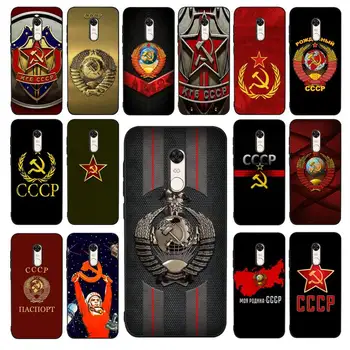 MaiYaCa União Soviética URSS Sinalizador Caso de Telefone para Redmi 5 6 7 8 9 Uma 5plus K20 4X 6 tampa