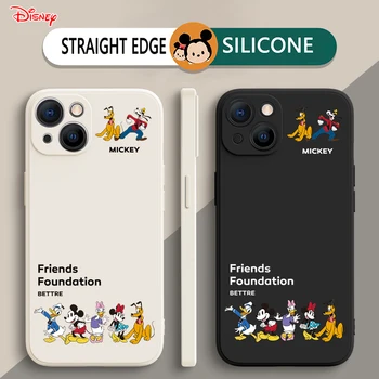 Mickey Mouse Telefone de Amigos de Caso Para o iPhone 13 Pro Max 11 12 Pro Max 12 13 Mini 6 7 8 Plus X XR XS MAX BANDAI Claro TPU Celular
