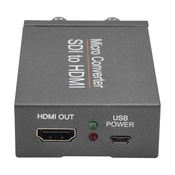 Micro Conversor SDI Para HDMI Mini 3G HD, SD-SDI, Placa de Vídeo Com Áudio Câmera de Formato Automático de Detecção de 3
