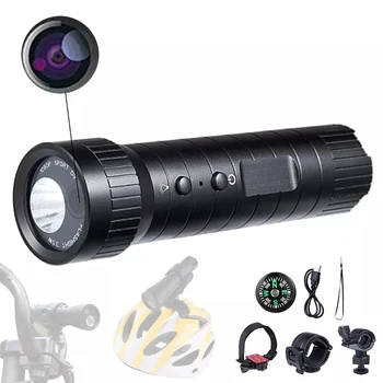 Mini Câmera 1080P Câmera de Esportes Capacete de Bicicleta Câmera de Vídeo Visão Noturna Esporte Impermeável DV Câmera, Ação Com Lanterna