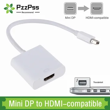 Mini DisplayPort DP para HDMI-Cabo de Adaptador compatível HD 1080P Thunderbolt para HDMI-compatble Conversor Para Mac Macbook Pro Ar