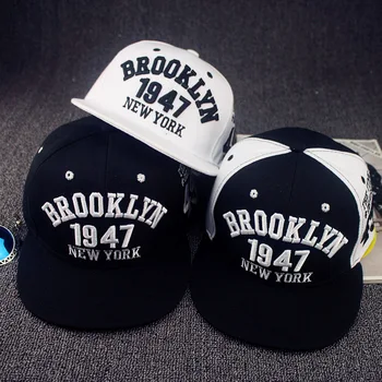 Moda 1947 Brooklyn Estilo de Boné Snapback chapéu de Boa Qualidade Snapback New York Hip-hop Pac