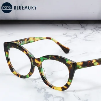 Moda de qualidade superior Confortável Flores Artesanais Acetato de Óculos de Leitura Ultra Leve Armação de Óculos de Proteção para os Olhos
