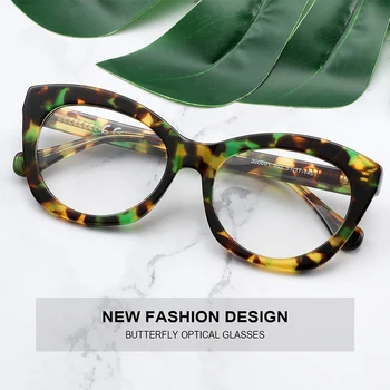 Moda de qualidade superior Confortável Flores Artesanais Acetato de Óculos de Leitura Ultra Leve Armação de Óculos de Proteção para os Olhos 1