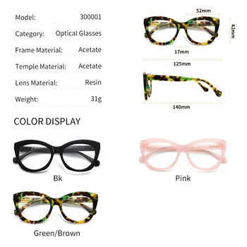 Moda de qualidade superior Confortável Flores Artesanais Acetato de Óculos de Leitura Ultra Leve Armação de Óculos de Proteção para os Olhos 3
