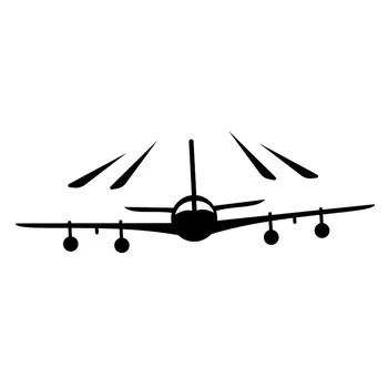 Moda Personalidade Avião Voando Forma Etiqueta do Carro do PVC Janela de pára-choques de Decoração de Acessórios de Alta Qualidade Requintado Auto Decalque