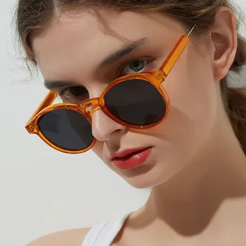 Moda Vintage Da Marca De Óculos De Sol Das Mulheres De Olhos De Gato De Óculos De Sol Tons Sexo Feminino, Clássico, Retro Senhoras Rodada Espelho Oculos De Sol