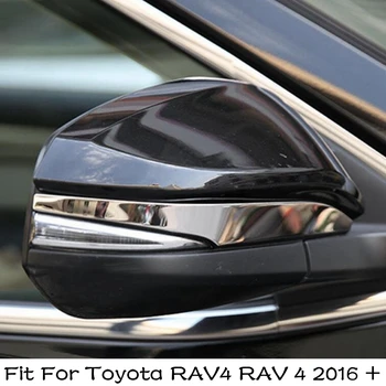 Modificação Acessórios Para Toyota RAV4 RAV 4 de 2016 2017 2018 Aço Inoxidável Laterais Espelho Retrovisor Tampa de Moldagem Tira a Tampa da Guarnição