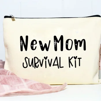 Mom novo Kit de Sobrevivência Saco de Chuveiro do Bebê de Gênero Revelam a mamãe para ser gravidez anúncio de Presente do Dia das mães, presente de aniversário, presente