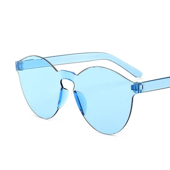 Nova Moda Mulheres de Televisão Óculos de sol de Marca de Luxo Designer de Óculos de Sol Óculos de Candy Color Espelho UV400 Oculos De Sol