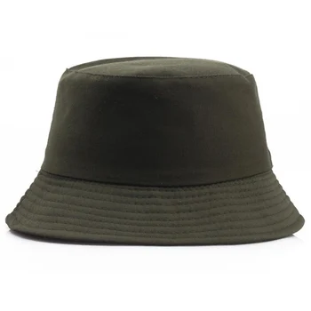 Novo Sólido verde do Exército chapéu de balde para homens, mulheres do hip hop pescador chapéu de Adultos panamá bob chapéu de Café verão amantes televisão chapéu