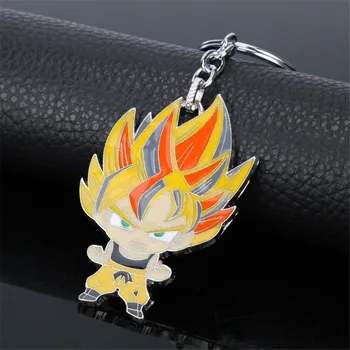 O Anime Dragon Ball Z, Goku Super Saiyajin Chaveiro Figura De Ação Do Modelo De Brinquedos De Presente De Cosplay Chaveiro
